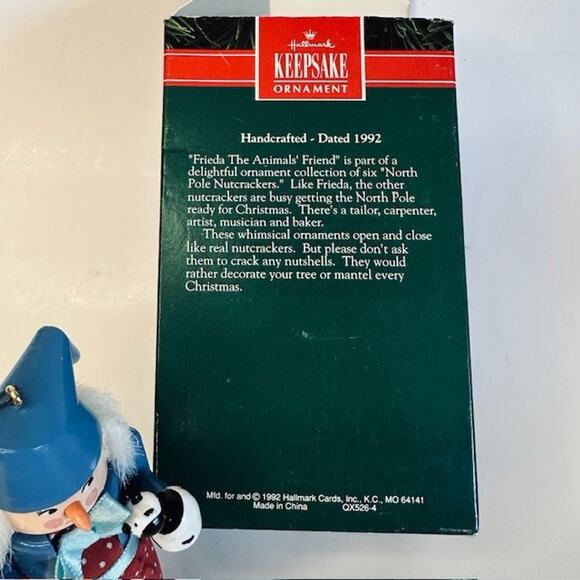 Hallmark Keepsake Ornaments 1992 Frieda The Animals' Friend Nutcracker VTG - Picture 15 of 16